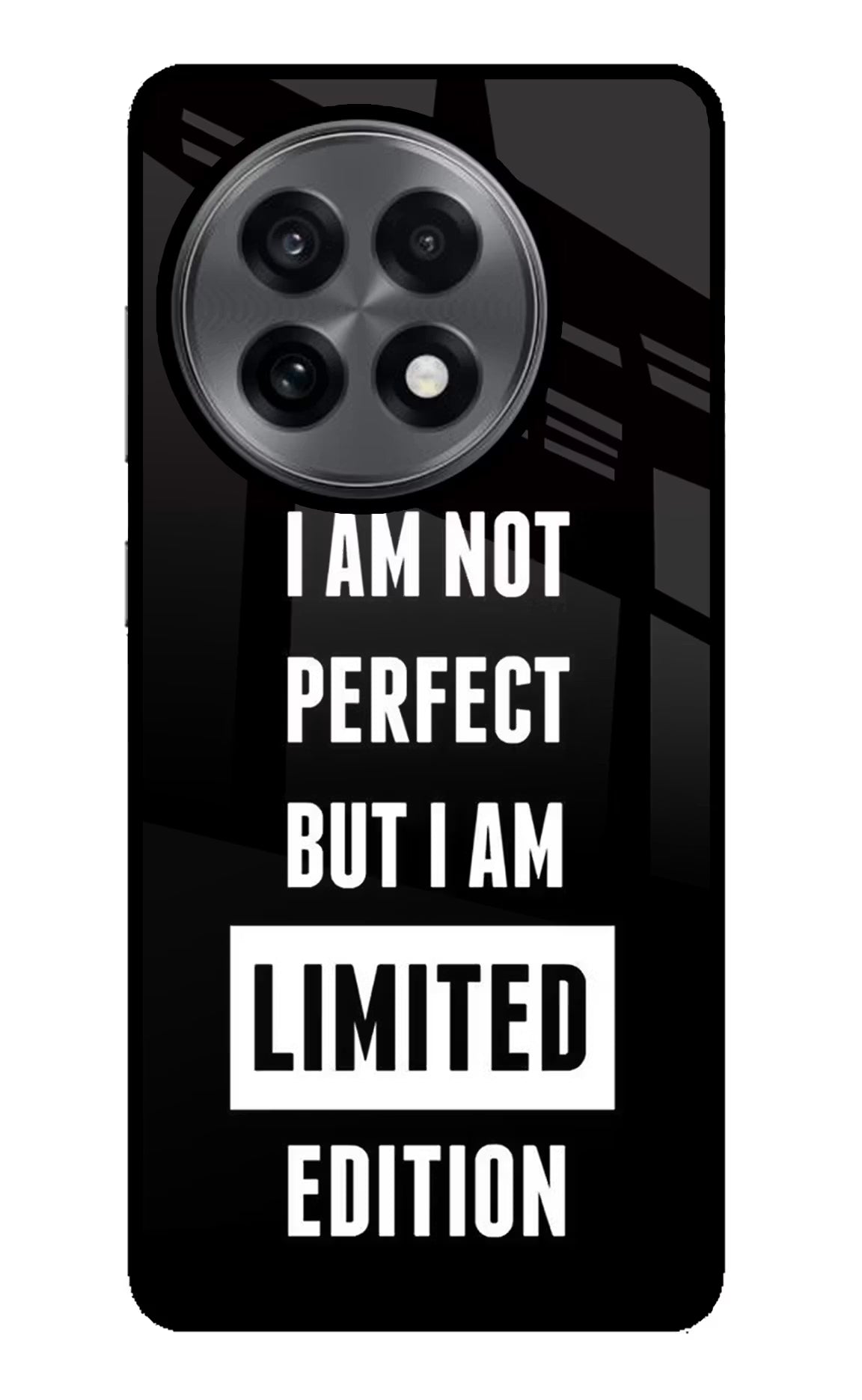 I Am Not Perfect But I Am Limited Edition OnePlus 13R Glass Case Back Cover by Casekaro