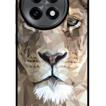 Lion Art OnePlus 13R Glass Case
