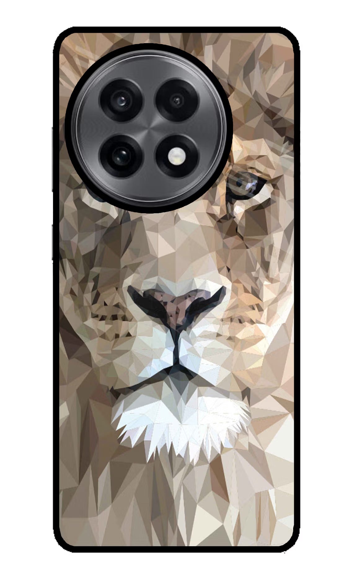 Lion Art OnePlus 13R Glass Case Back Cover by Casekaro