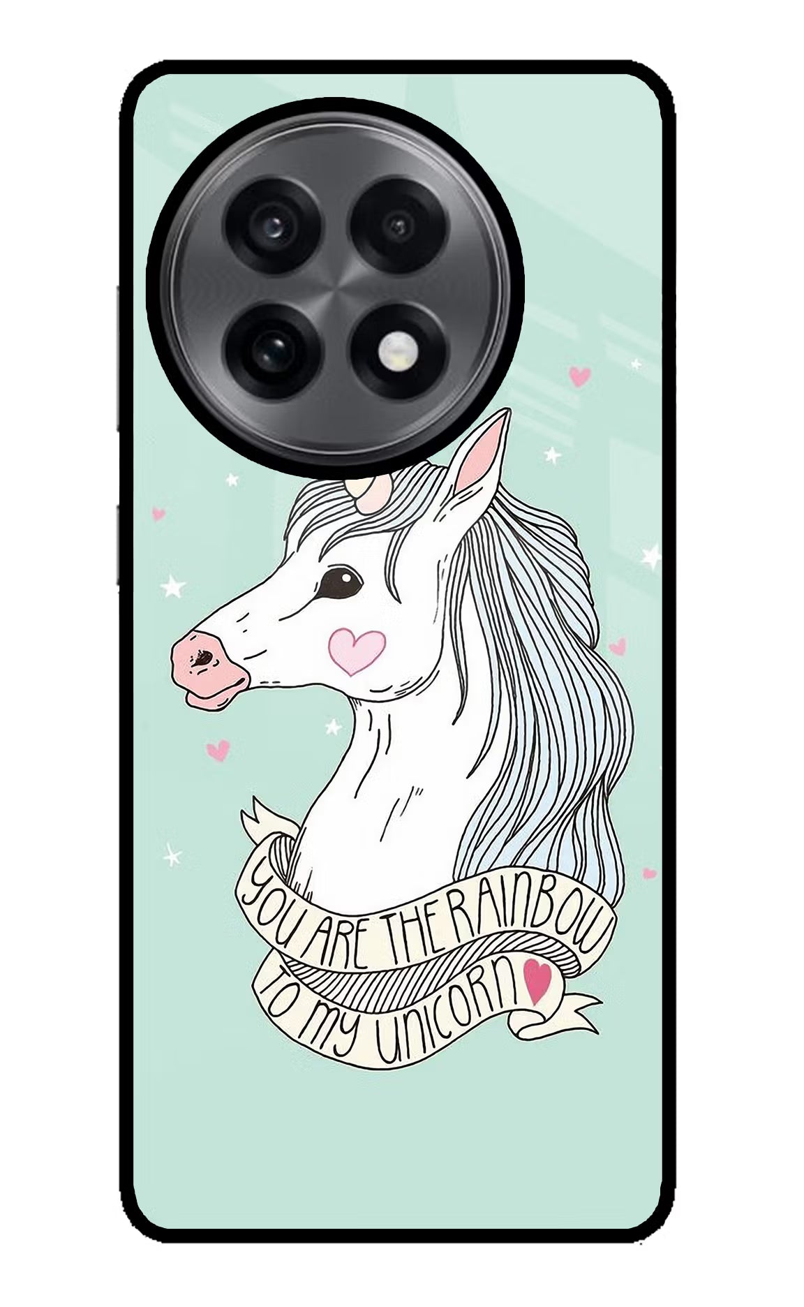 Unicorn Wallpaper OnePlus 13R Glass Case Back Cover by Casekaro