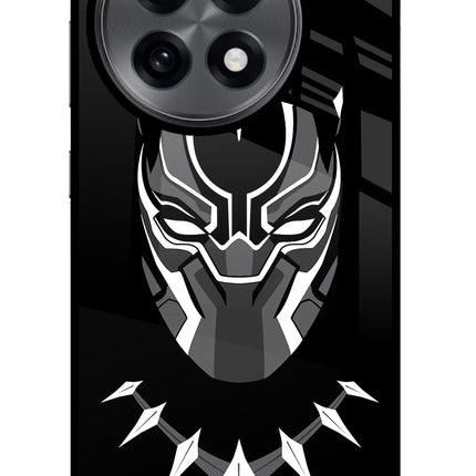 Black Panther OnePlus 13R Glass Case Back Cover by Casekaro