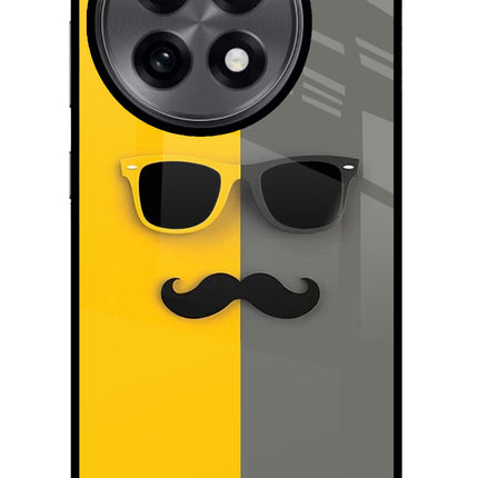 Sunglasses with Mustache OnePlus 13R Glass Case