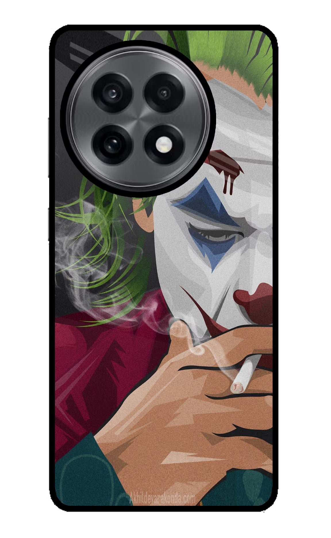 Joker Smoking OnePlus 13R Glass Case Back Cover by Casekaro