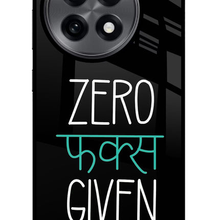 Zero Fucks Given OnePlus 13R Glass Case
