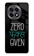 Zero Fucks Given OnePlus 13R Glass Case