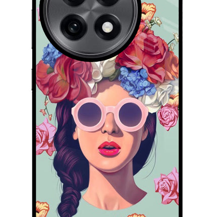 Pretty Girl OnePlus 13R Glass Case Back Cover by Casekaro
