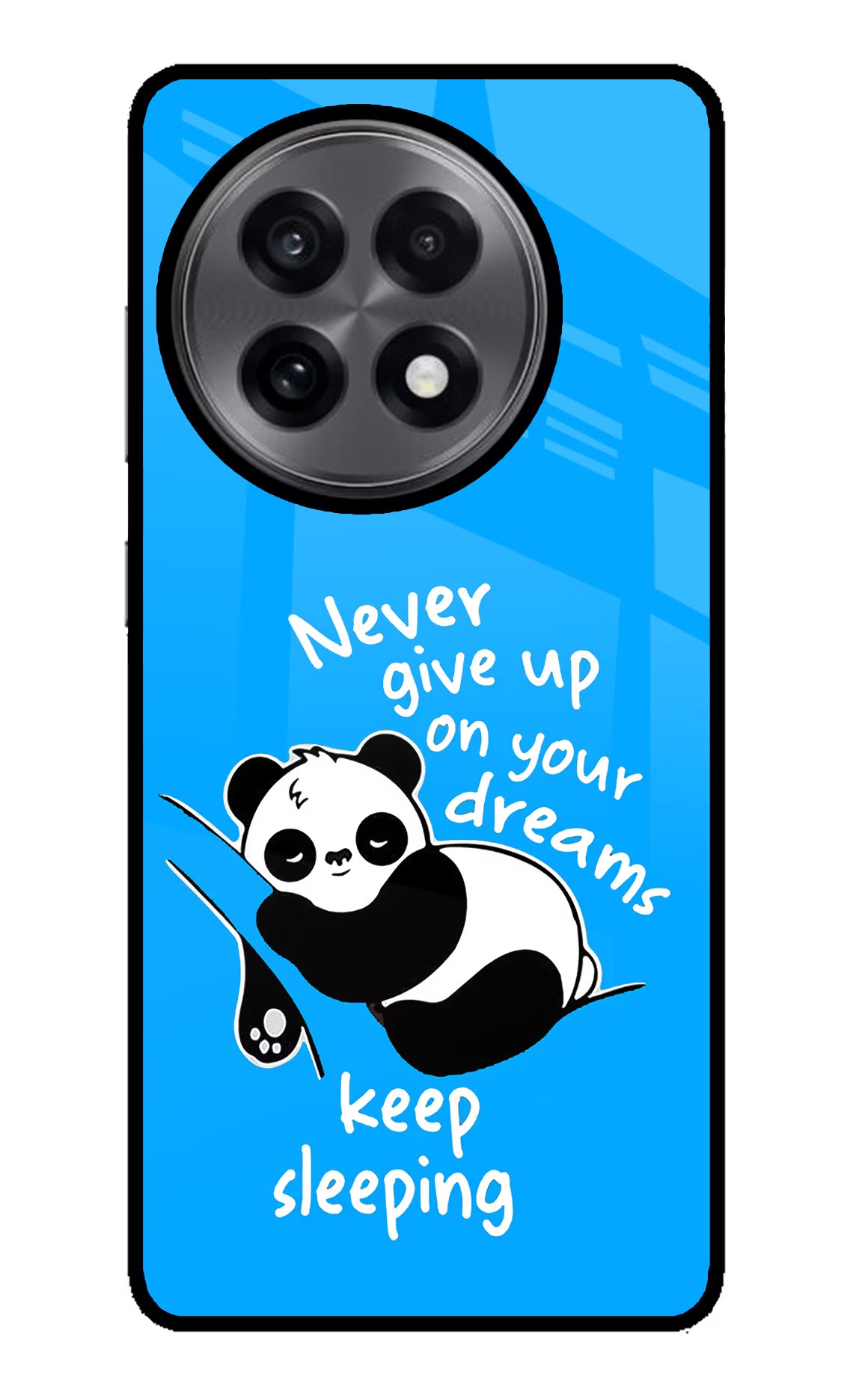 Keep Sleeping OnePlus 13R Glass Case Back Cover by Casekaro