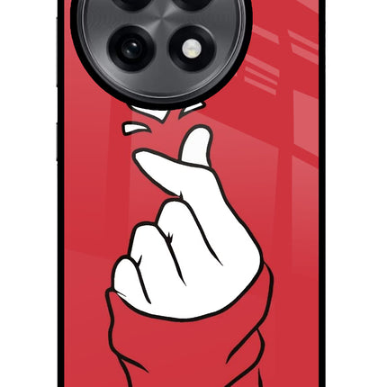 Korean Love Sign OnePlus 13R Glass Case