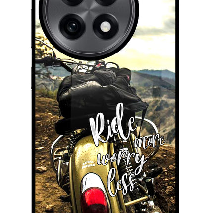Ride More Worry Less OnePlus 13R Glass Case