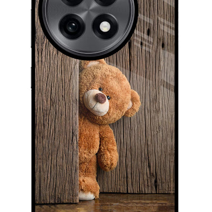 Teddy Wooden OnePlus 13R Glass Case