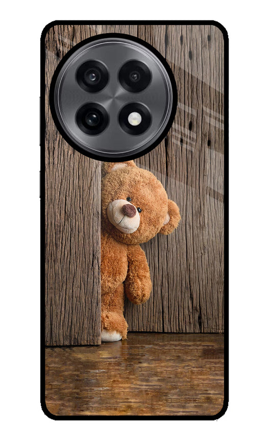 Teddy Wooden OnePlus 13R Glass Case