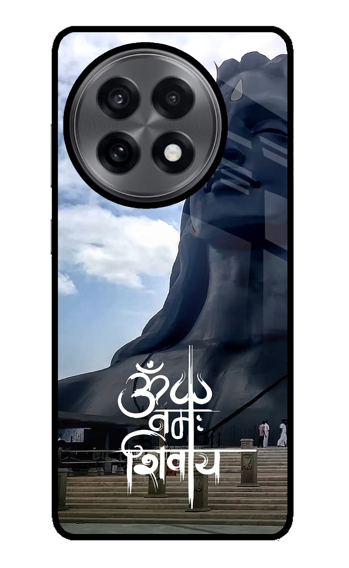Om Namah Shivay OnePlus 13R Glass Case Back Cover by Casekaro