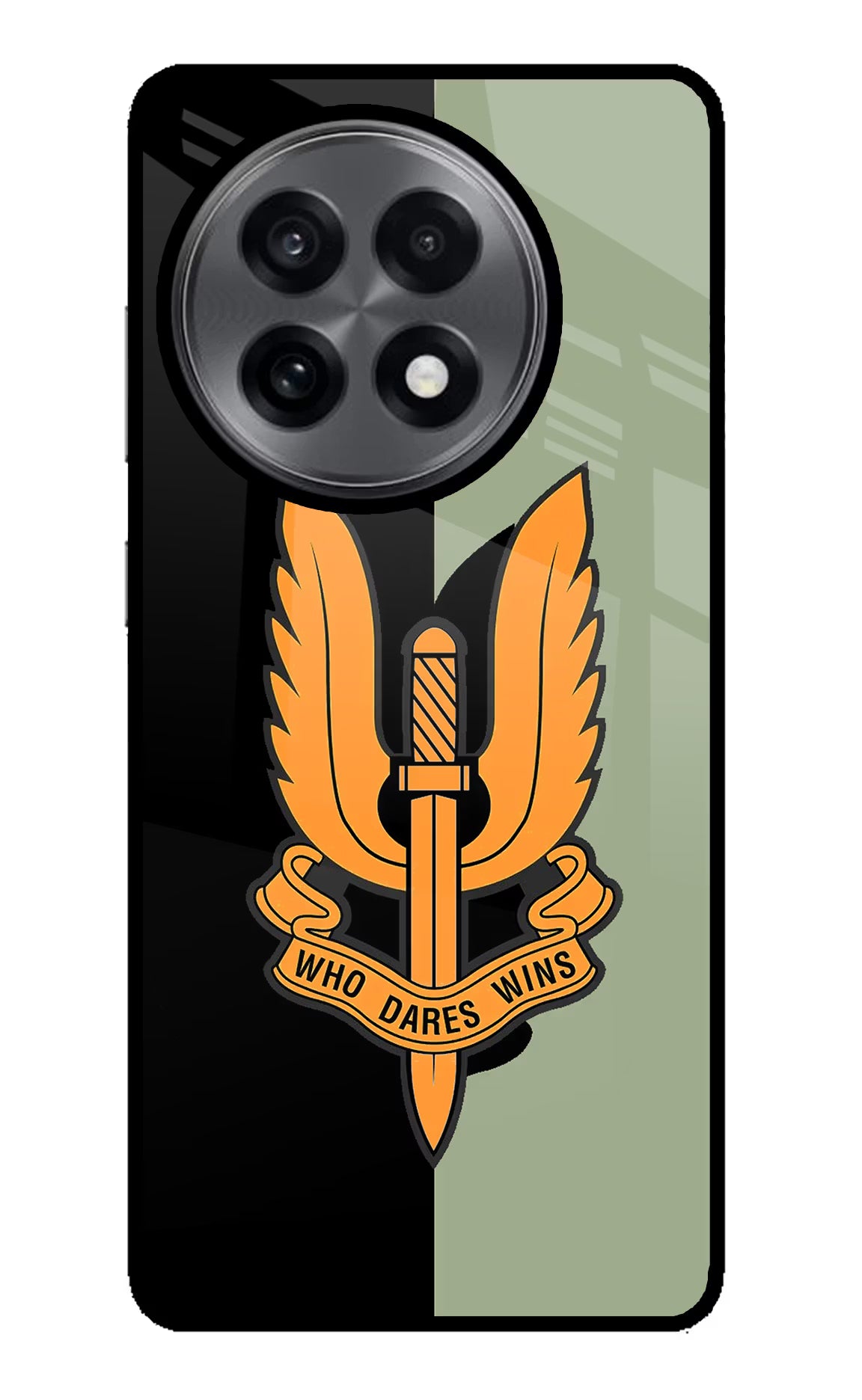 Balidan Logo OnePlus 13R Glass Case Back Cover by Casekaro