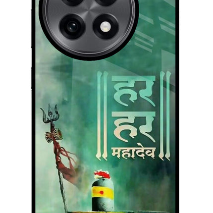 Har Har Mahadev Shivling OnePlus 13R Glass Case