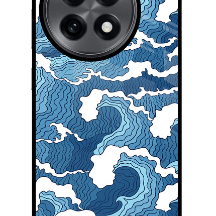 Blue Waves OnePlus 13R Glass Case