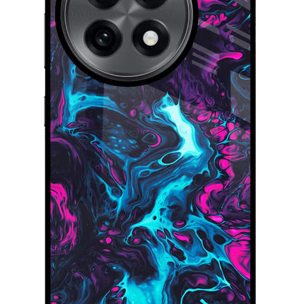 Abstract OnePlus 13R Glass Case Back Cover by Casekaro