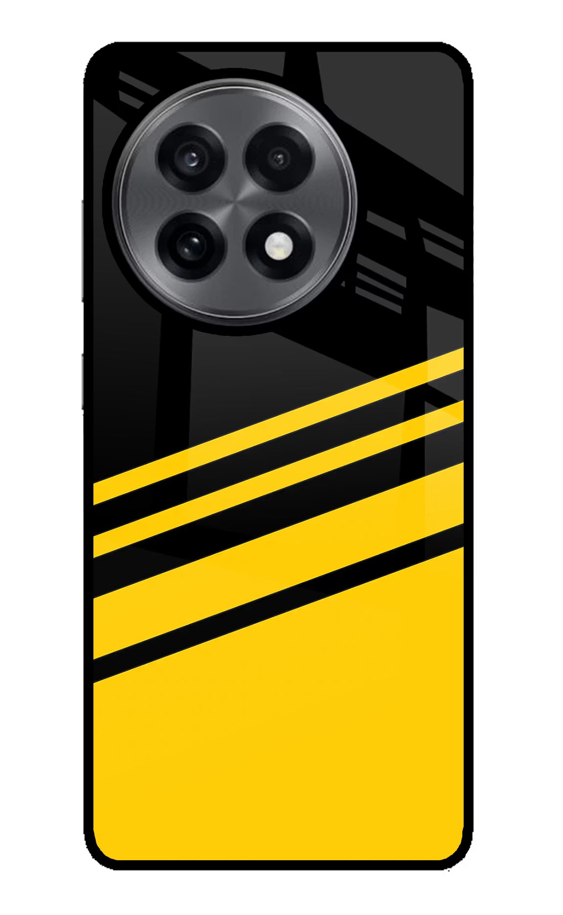 Yellow Shades OnePlus 13R Glass Case Back Cover by Casekaro