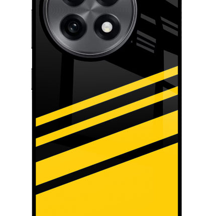 Yellow Shades OnePlus 13R Glass Case Back Cover by Casekaro