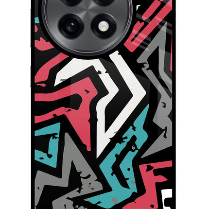Geometric Graffiti OnePlus 13R Glass Case