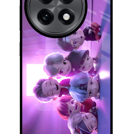BTS Chibi OnePlus 13R Glass Case