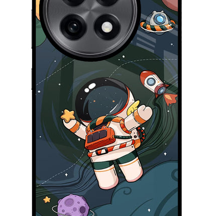 Cartoon Astronaut OnePlus 13R Glass Case