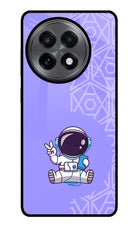 Cute Astronaut Chilling OnePlus 13R Glass Case