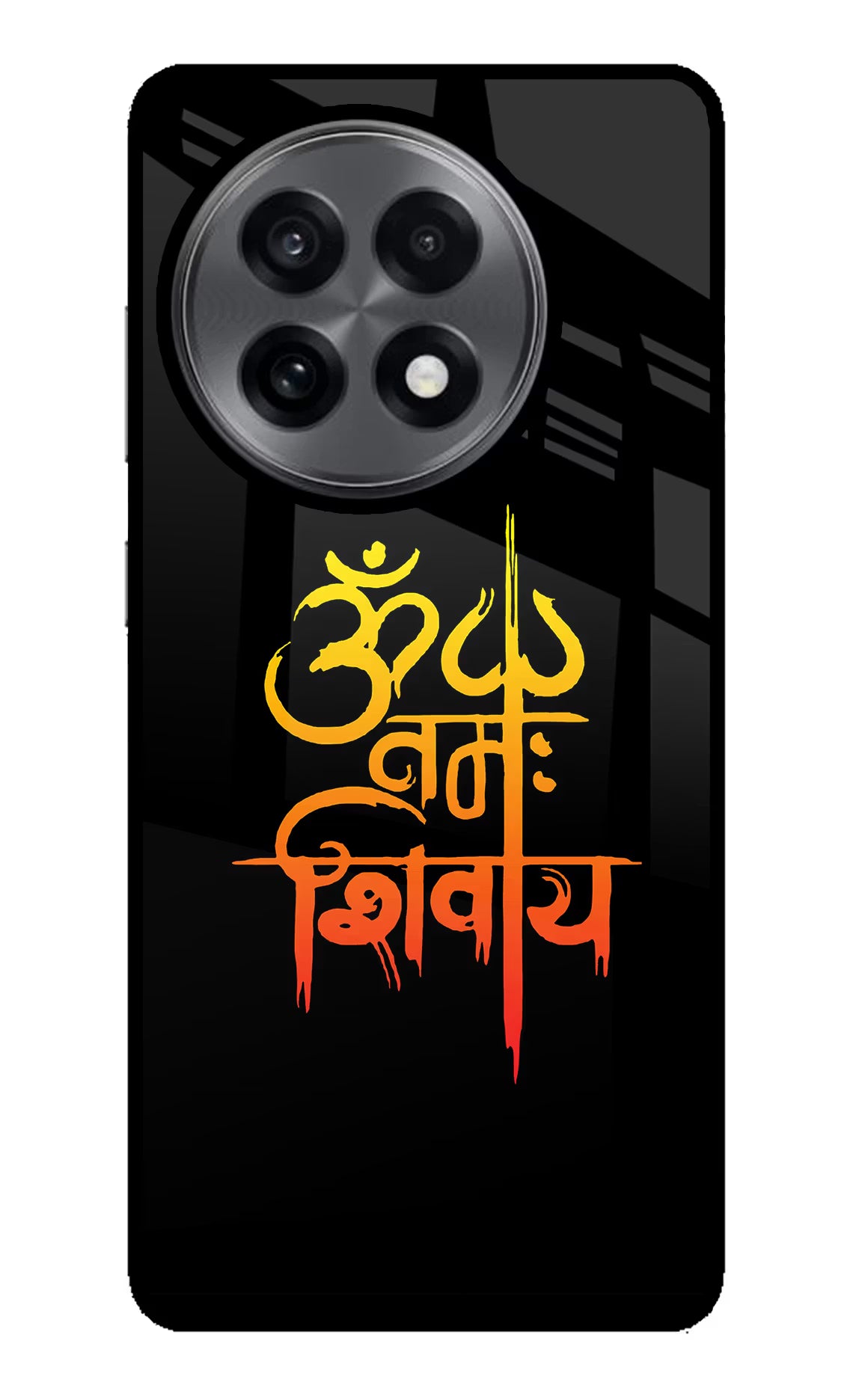 Om Namah Shivay OnePlus 13R Glass Case Back Cover by Casekaro