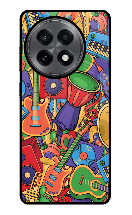 Music Instrument Doodle OnePlus 13R Glass Case