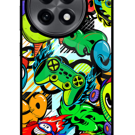 Game Doodle OnePlus 13R Glass Case