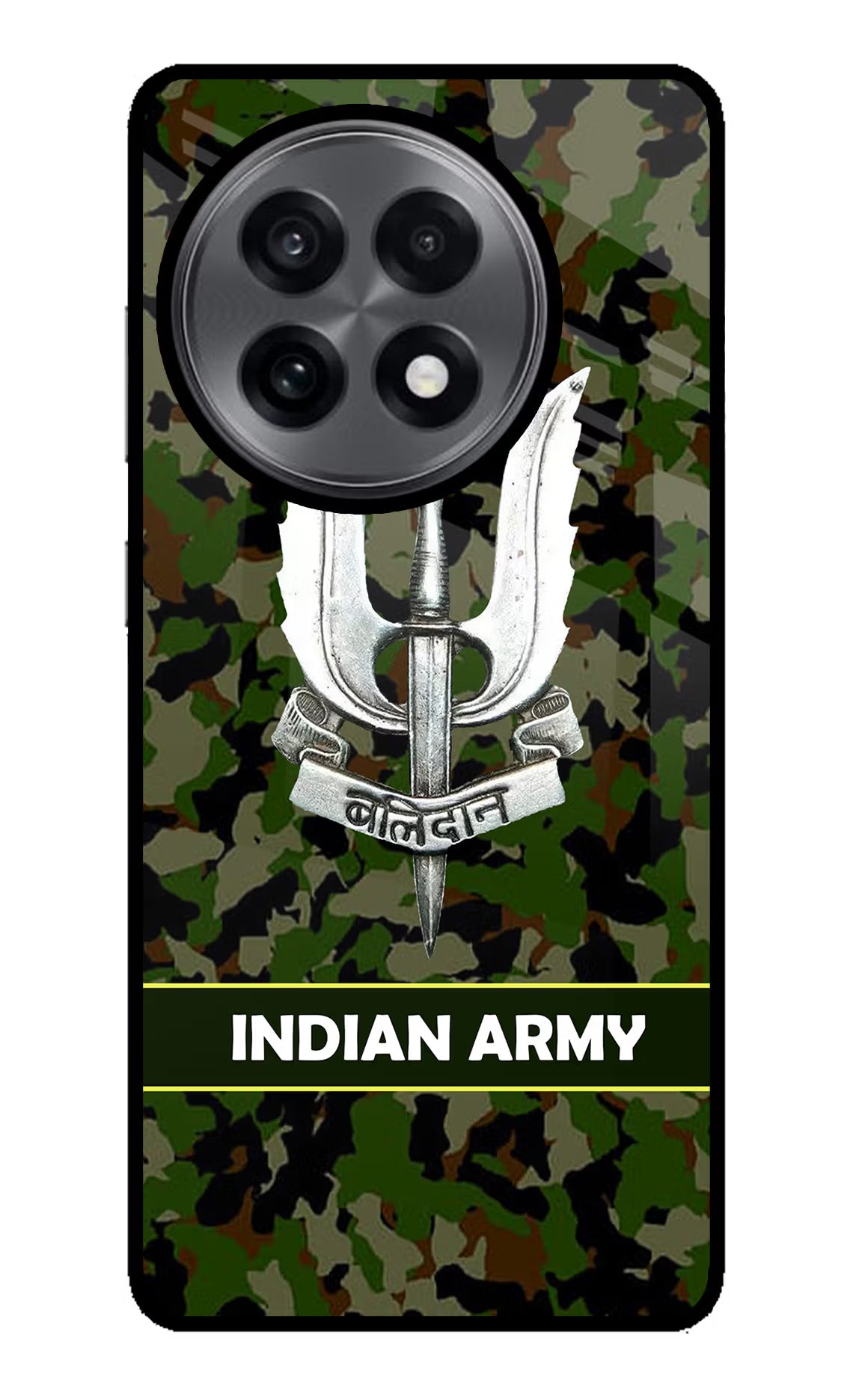 Balidan Indian Logo OnePlus 13R Glass Case Back Cover by Casekaro