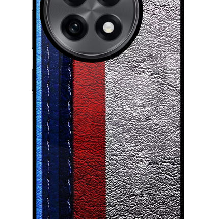 BMW Stripes OnePlus 13R Glass Case Back Cover by Casekaro