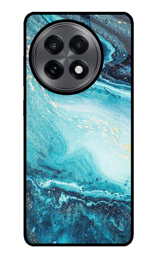 Blue Glitter Marble OnePlus 13R Glass Case
