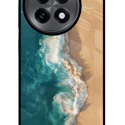 Ocean Beach OnePlus 13R Glass Case Back Cover by Casekaro