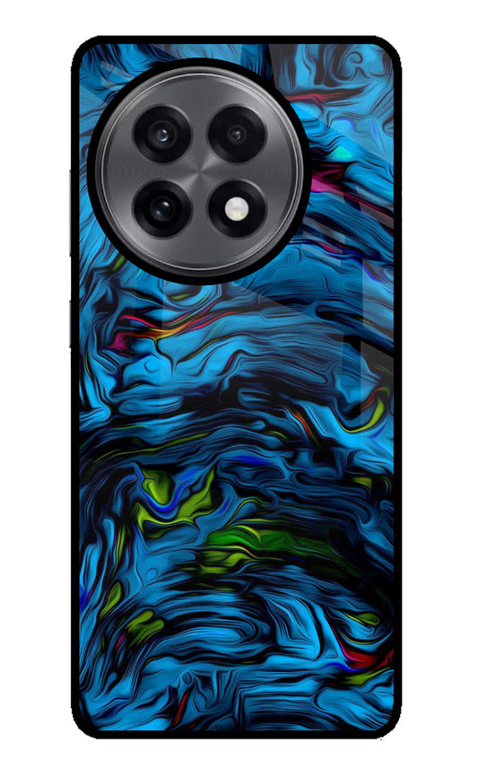 Dark Blue Abstract OnePlus 13R Glass Case