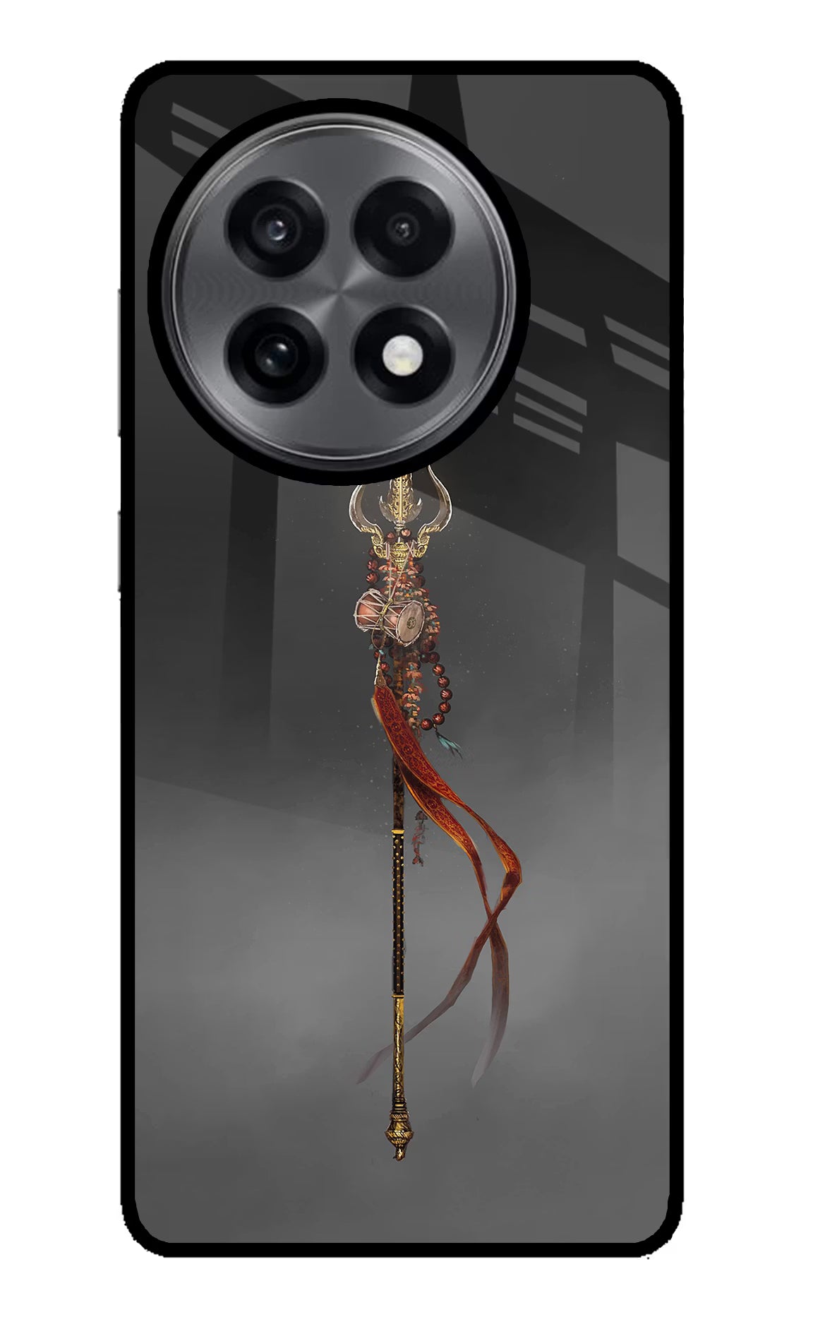 Shiv Trishul OnePlus 13R Glass Case Back Cover by Casekaro