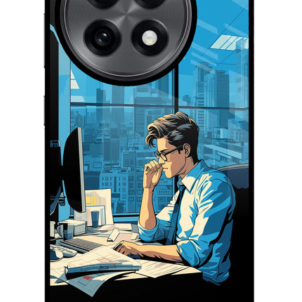 Focused Hustler (AI Generated) OnePlus 13R Glass Case