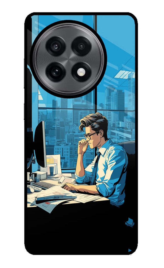Focused Hustler (AI Generated) OnePlus 13R Glass Case