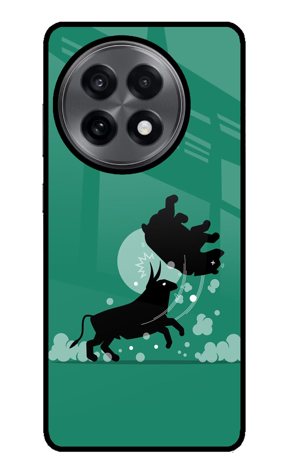Bull Conqueror OnePlus 13R Glass Case