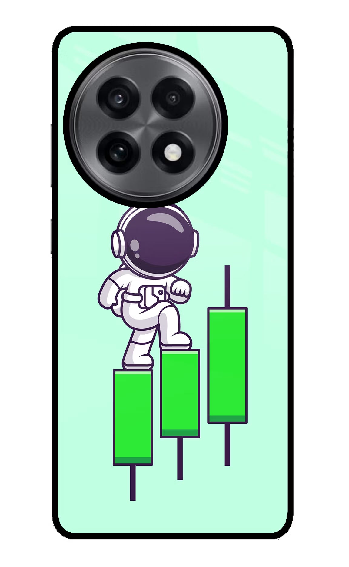 Astronaut Trader OnePlus 13R Glass Case