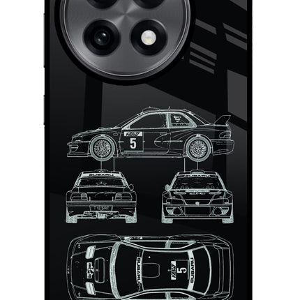 WRC'99 OnePlus 13R Glass Case Back Cover by Casekaro