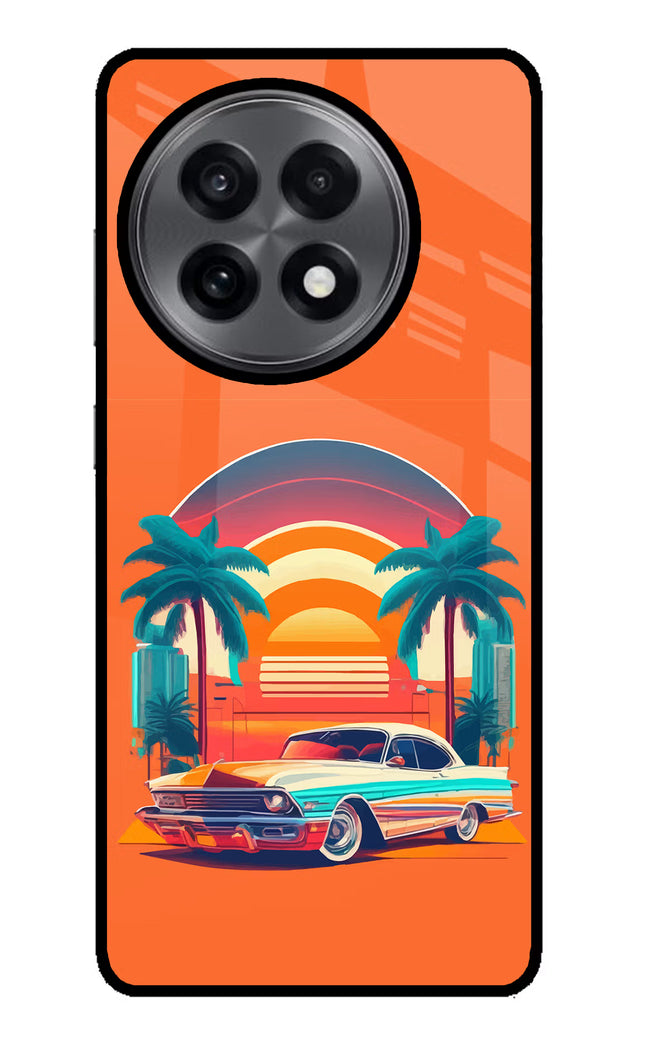 Palm Drive 80s OnePlus 13R Glass Case