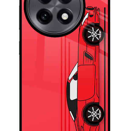 Red Velocity OnePlus 13R Glass Case