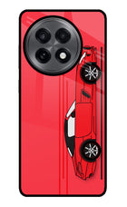Red Velocity OnePlus 13R Glass Case