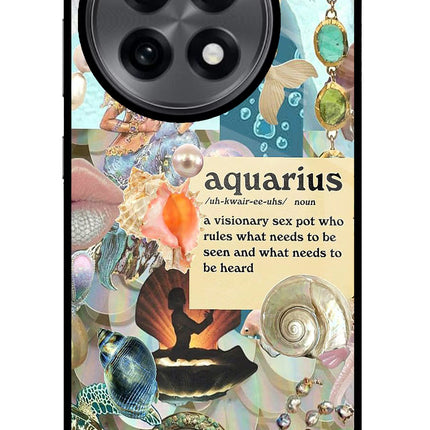 Aquarius Zodiac OnePlus 13R Glass Case