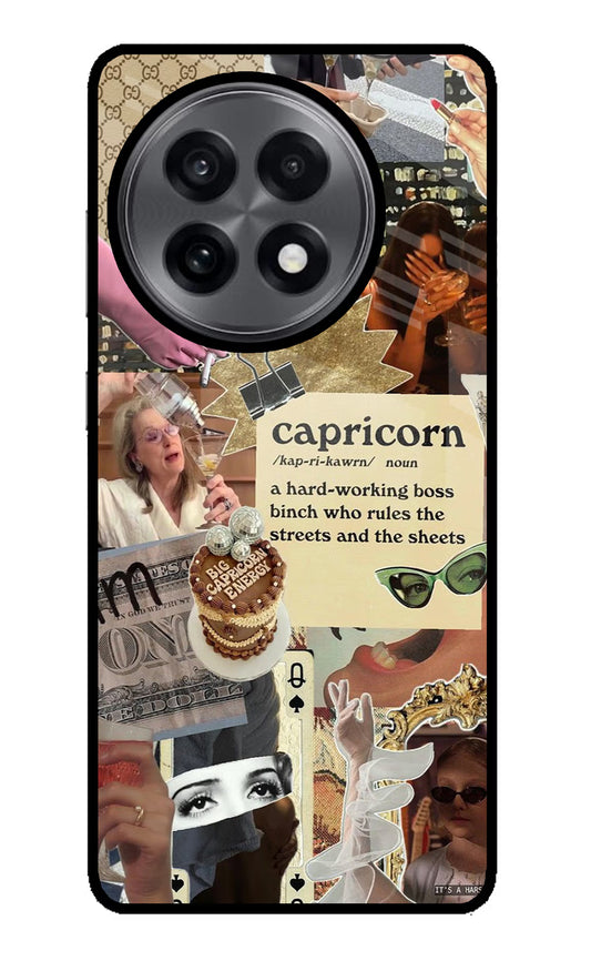 Capricorn Zodiac OnePlus 13R Glass Case