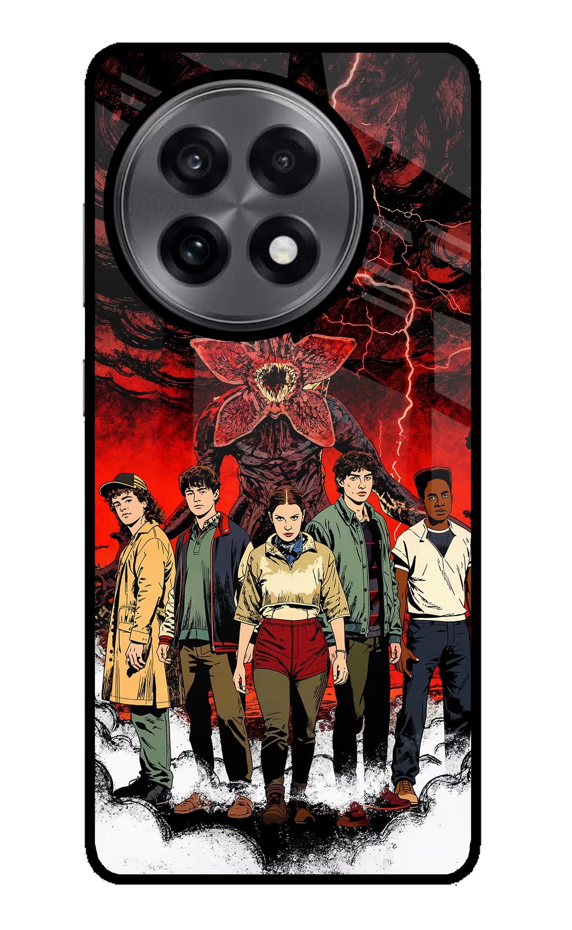 Ordinary Things Characters OnePlus 13R Glass Case Back Cover by Casekaro