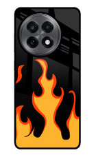Fired Up – Black OnePlus 13R Glass Case