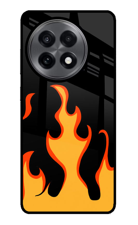 Fired Up – Black OnePlus 13R Glass Case