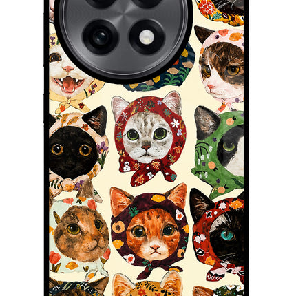 Cool Cat OnePlus 13R Glass Case
