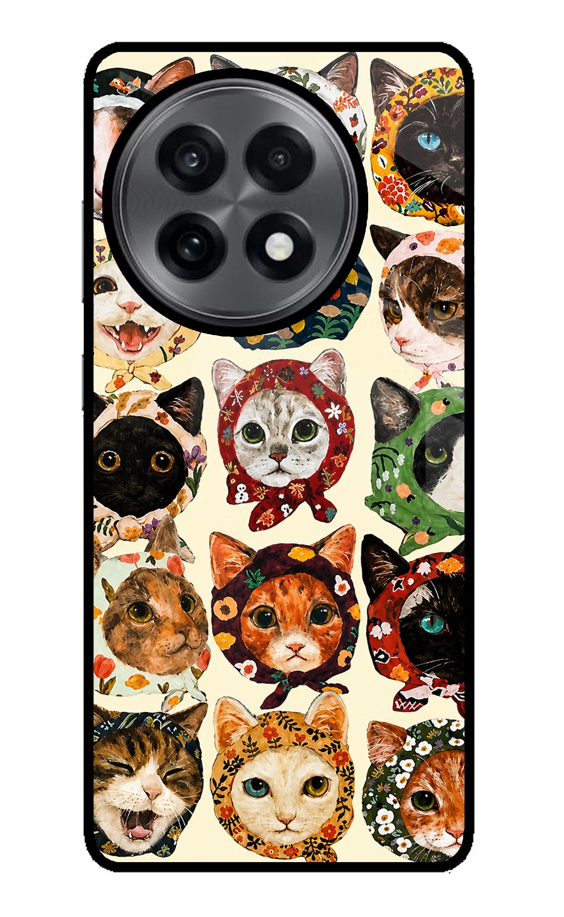 Cool Cat OnePlus 13R Glass Case